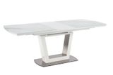 Розкладний стіл BLANCO Білий мармур/Білий BLANCO фото Altek mebli